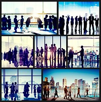 Business People Corporate Office Work Cityscape Concept