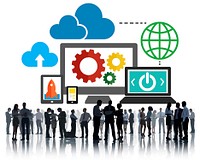 Cloud Data Storage Database Online Technology Concept