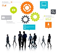 Team Teamwork Cog Functionality Technology Business Concept