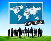 Check In Travel Locations Global World Tour Concept