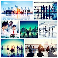 Business People Corporate Travel Collection Concept
