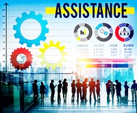 Assistance Assist Support Help Team Corporate Concept