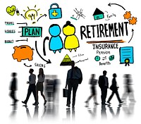 Business People Retirement Employee Goals Worker Concept