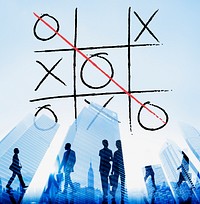 Leisure Game Tic Tac Toe Competition Challenge Winner Concept