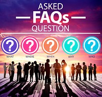 Frequently Asked Questions FAQ Problems Concept