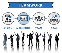 Business People Celebration Success Connection Teamwork Concept
