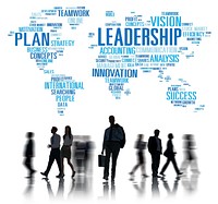 Leadership Boss Management Coach Chief Global Concept