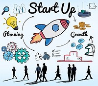 Start up Planning Growth Development Launch Concept
