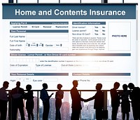 Home Contents Insurance Protection Safety Concept