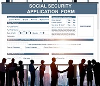 Social Security Application Form Concept