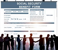 Social Security Benefit Form Application Concept