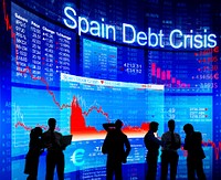 Group of People Discussion about Spain Debt Crisis