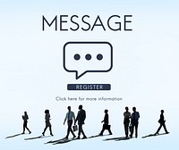 Message Communication Online Conversation Concept