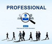 Professional Employment Website Occupations Concept