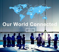 Our World Connected Networking Link Concept