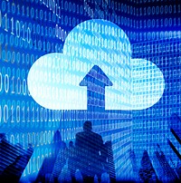 Cloud Share Storage Information Network Download Concept