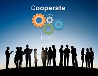 Cooperate Collaboration Team Cog Technology Concept
