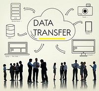 Cloud Transfer Data Connection Network Concept
