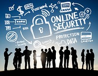 Online Security Protection Internet Safety Business Communication Concept