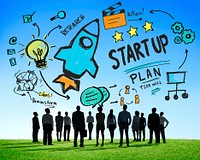Start Up Business Launch Success Business Aspiration Concept
