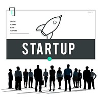 Start up Launch Mission New Business Concept
