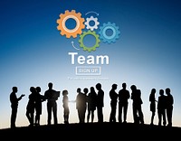 Team Teamwork Homepage Collaboration Concept