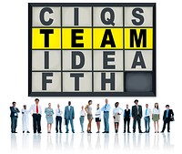 Team Puzzle Problem Solving Corporate Connection Concept