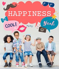 Kids Casual Joyful Independant Graphic Concept