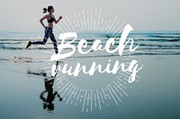 Beach Running Vacation Relaxation Sea Concept