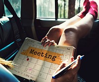 Meeting Agenda Planner Reminder Calendar To Do Concept