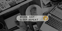 Balance Equal Health Work Eat Sleep Repeat Life