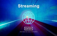 Streaming Internet Media Computer Download Concept