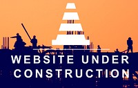 Constuction Hammer Wedge Website Webpage Concept