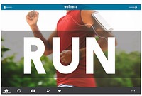 Run Runner Athleic Exercise Health Jogging Speed Rush Concept