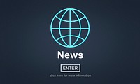 News Report Broadcast Information Update Concept