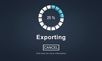 Exporting Convert Loading Progress Concept