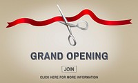 Grand Oppening Ceremony Business Join Concept