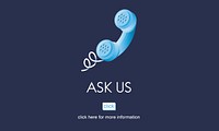 Ask Us Care Contact Customer Information Advice Concept