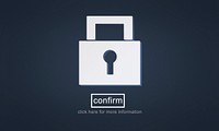 Lock Security Icon Safety Confirm Concept