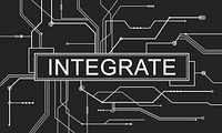 Integrate Circuit Board Graphics Concept