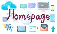 Domain Homepage HTML Links Global Connection Concept