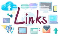 Domain Homepage HTML Links Global Connection Concept