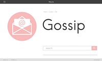 Online Message Blog Chat Communication Envelop Graphic Icon Concept