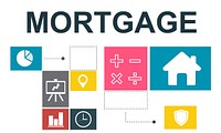 Mortgage Property Investment House Chart Concept