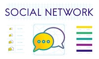 Social Network Connection Discussion Concept