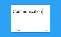 Communication Social Network SMS Window Concept