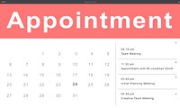 Agenda Appointment Schedule Calendar Reminder Concept