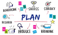 Plan Business Goal Investment Diagram Concept