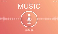 Microphone Audio Podcast Broadcast Media Graphic Concept