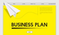 Paper Rocket Startup Business Concept